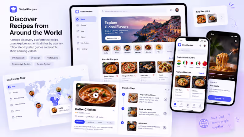 Cover image for Global Recipes is a responsive