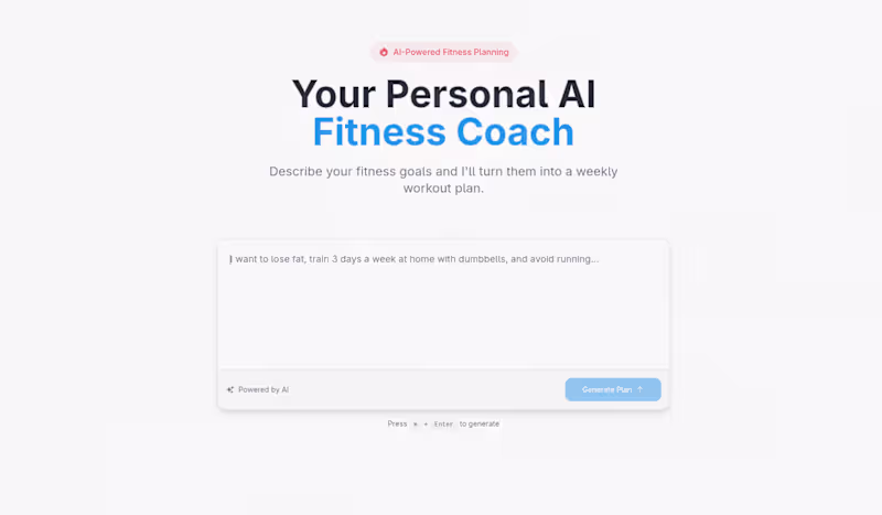 Cover image for Fitbot - Your Personal AI Fitness Coach