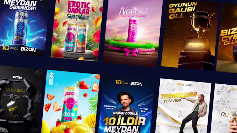 Cover image for Bizon Social Media Visuals - FMCG