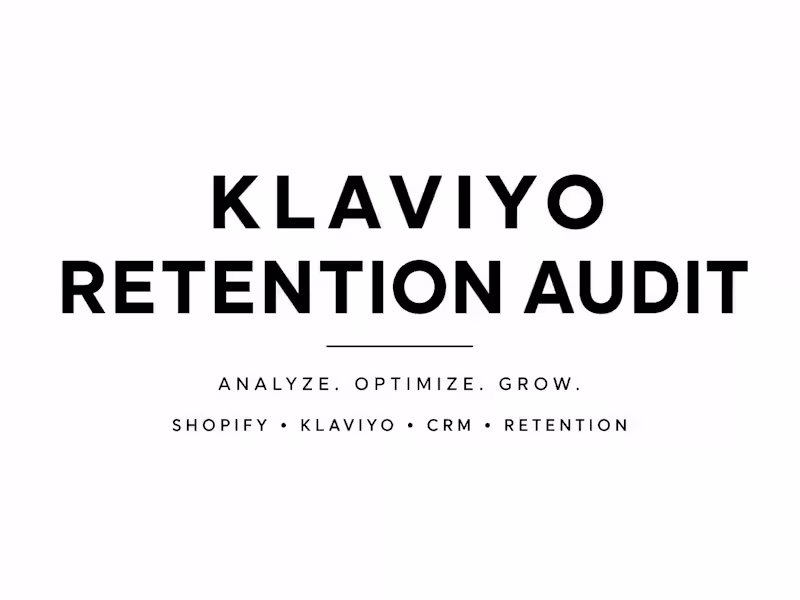 Cover image for Klaviyo Retention Audit