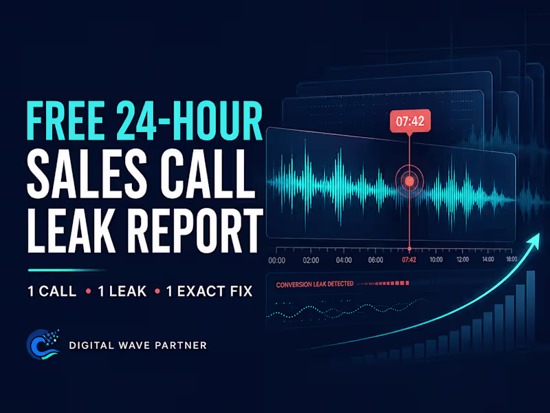 Cover image for Free 24-Hour Sales Call Leak Report