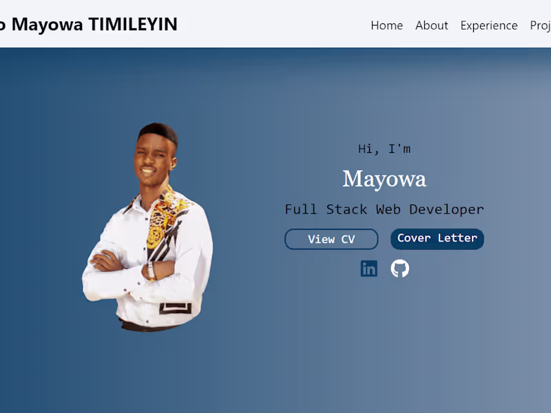Cover image for Full-stack Web Dev, I excel in delivering exceptional websites.