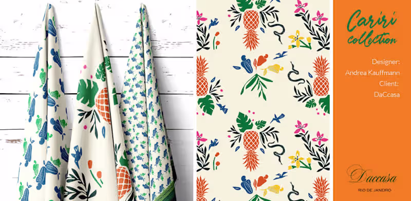 Cover image for Textile Pattern Design for home decor.