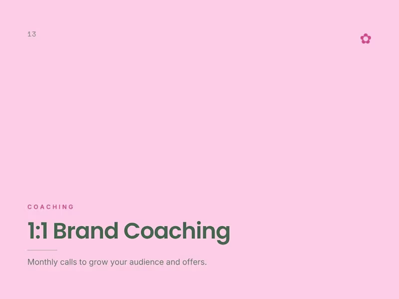 Cover image for 1:1 Brand Coaching