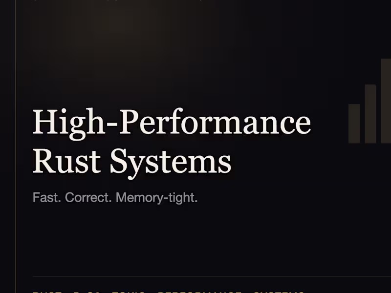 Cover image for High-performance Rust systems, quant & Python (PyO3) tooling