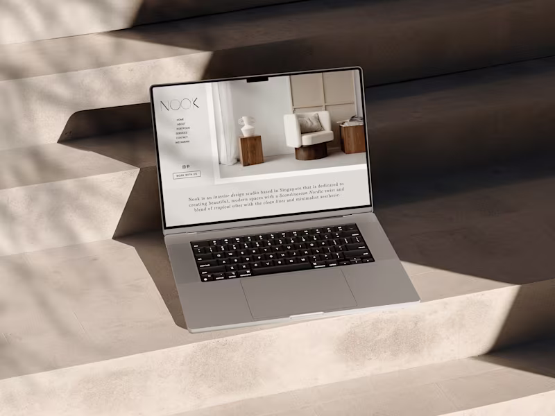 Cover image for Brand Identity and Website Design for Nook Interiors  