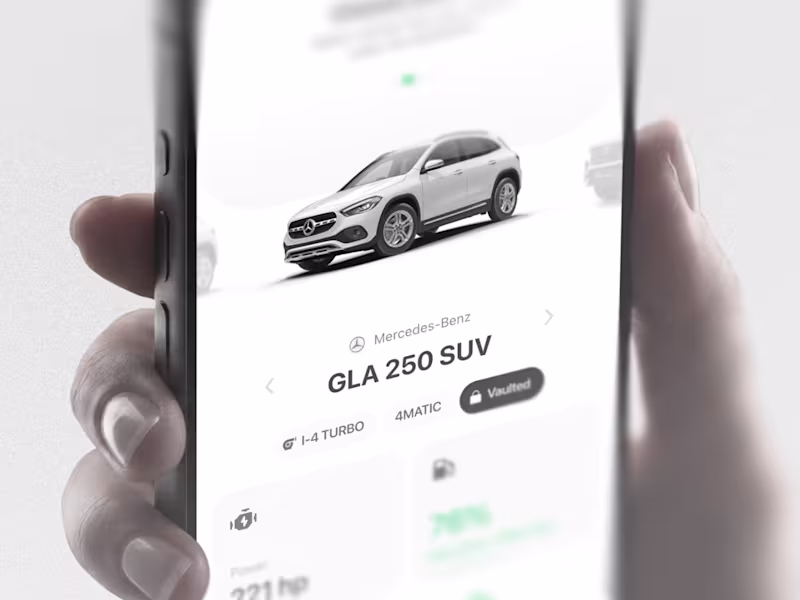 Cover image for AutoVault: Automotive mobile app ui