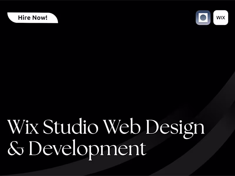 Cover image for Custom Wix Studio Website in 2 Weeks