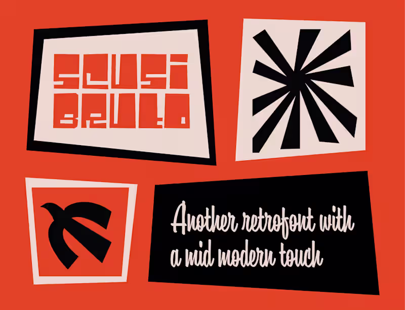 Cover image for Say Hi to my new font Scusi Bruto!