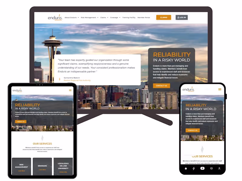 Cover image for Enduris: WordPress Rebuild for Insurance Provider