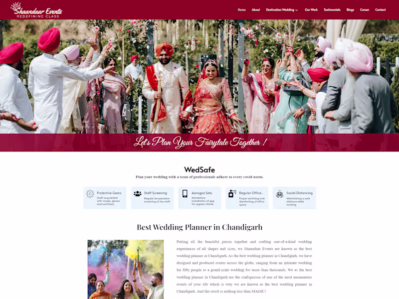 Cover image for Shaandaar Events - The Wedding planning company