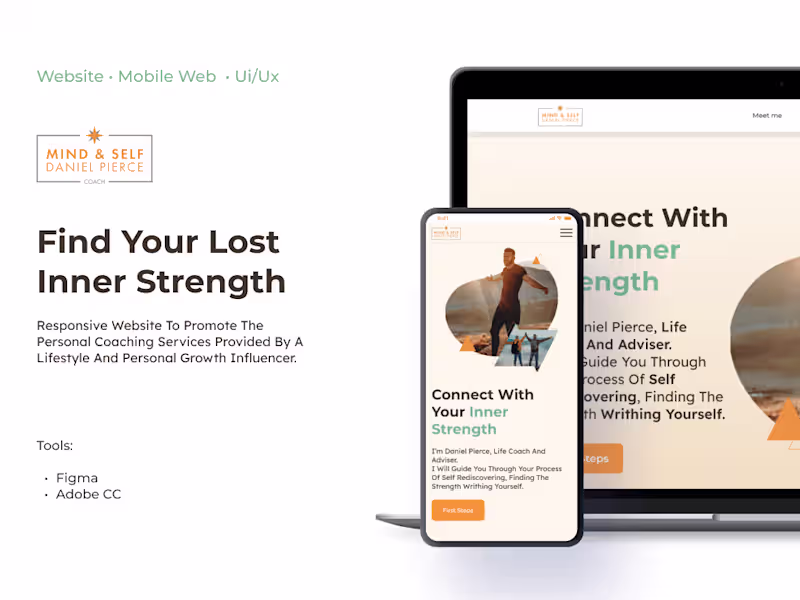Cover image for UI UX Case Study | RESPONSIVE WEBSITE | INFLUENCER :: Behance