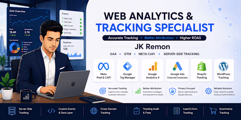 Cover image for Complete Web Analytics & Conversion Tracking Setup