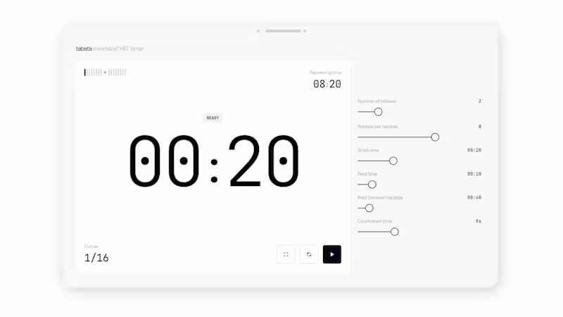 Cover image for Development of Tabata.page: A Minimalist HIIT Timer
