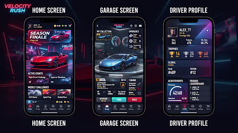 Cover image for Luxury Racing Game Mobile App