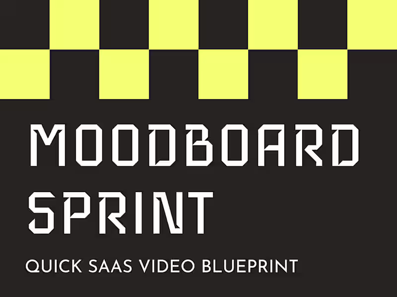 Cover image for 🟤 SaaS Product Identity MoodBoard Sprint