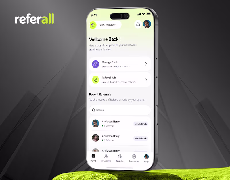Cover image for Referall - Real Estate SaaS & UX UI Design