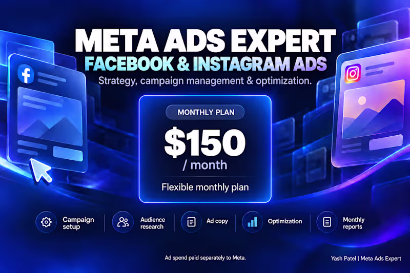 Cover image for Facebook & Instagram Ads Management