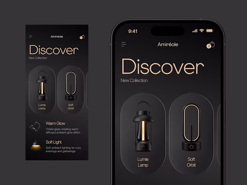Cover image for Lighting Store Mobile App Design