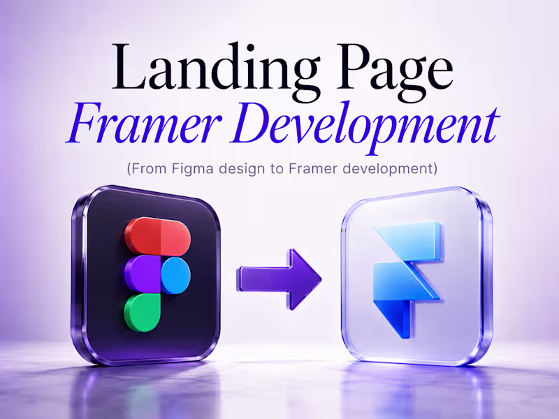 Cover image for Landing Page - Figma to Framer Development