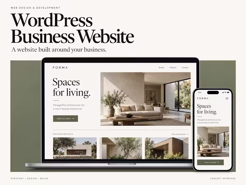 Cover image for WordPress Business Website (Up to 8 Pages)