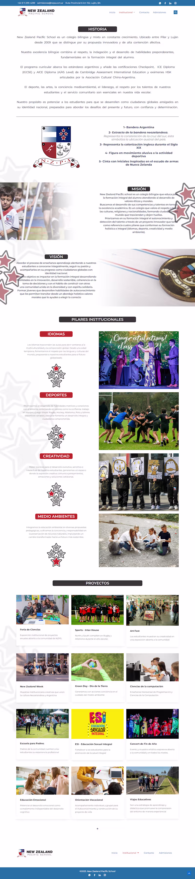 Cover image for Web Institucional - NZPS 