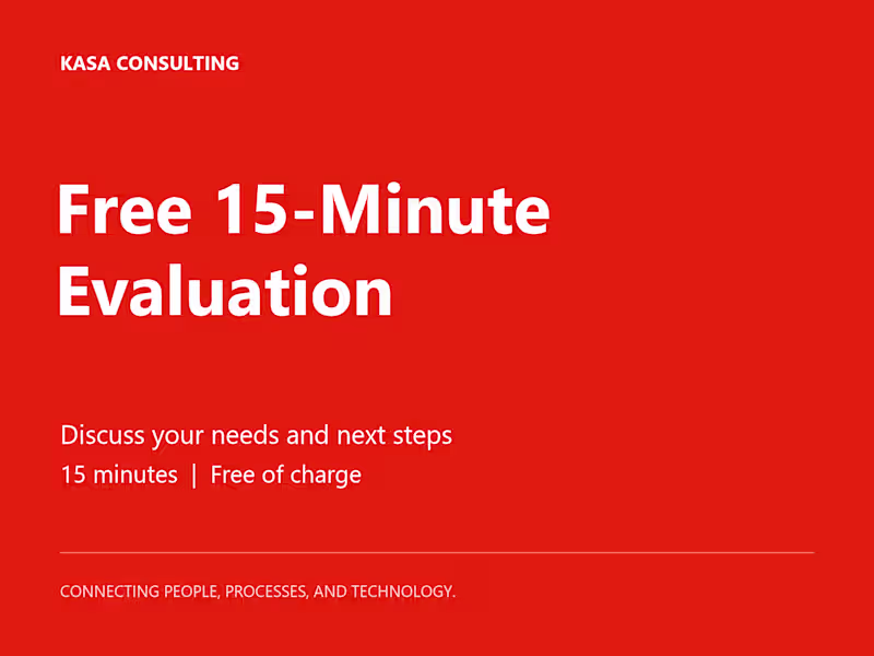 Cover image for Free 15-Minute Evaluation