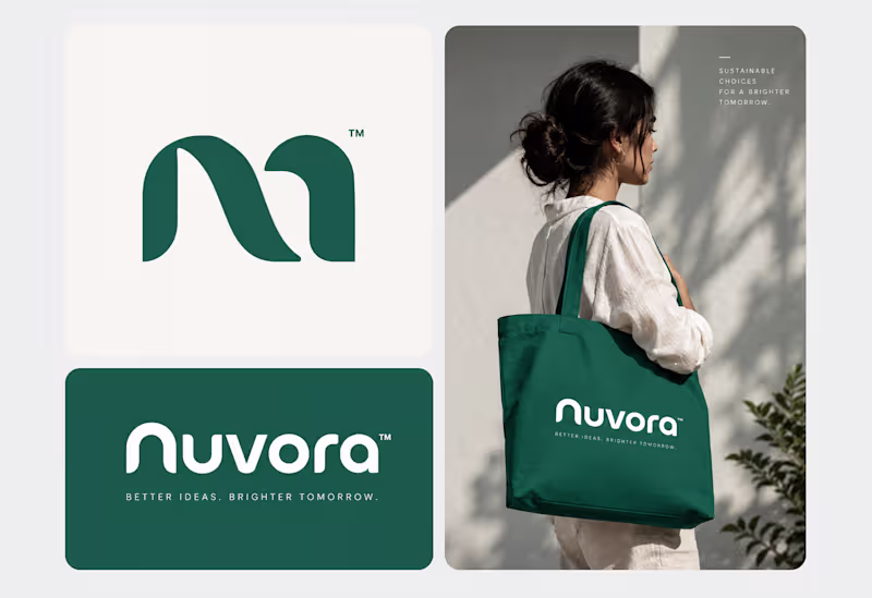 Cover image for Nuvoora Brand Identity & Logo Design