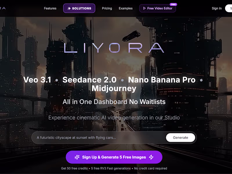 Cover image for Liyora: Generative Studio for Creators