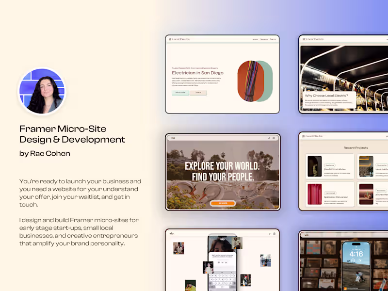 Cover image for Framer Micro-Site Design & Development