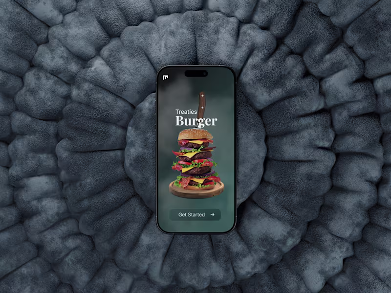 Cover image for Burger Ordering Mobile App Design