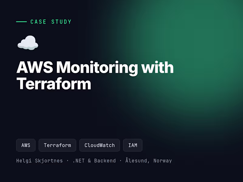 Cover image for AWS Event Monitoring with Terraform