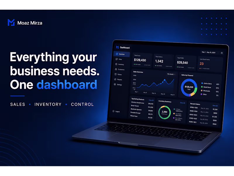 Cover image for Custom Business Dashboard Development