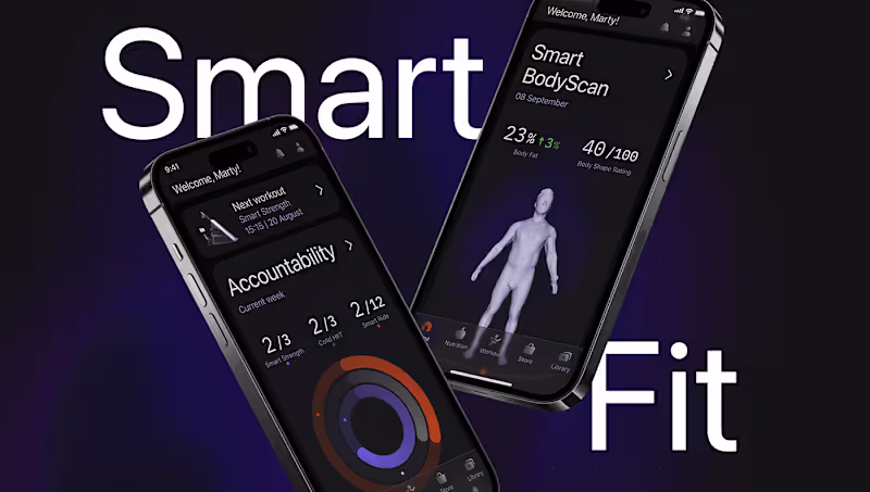 Cover image for Smart Fit Method — UI/UX Design of AI Fitness App Design