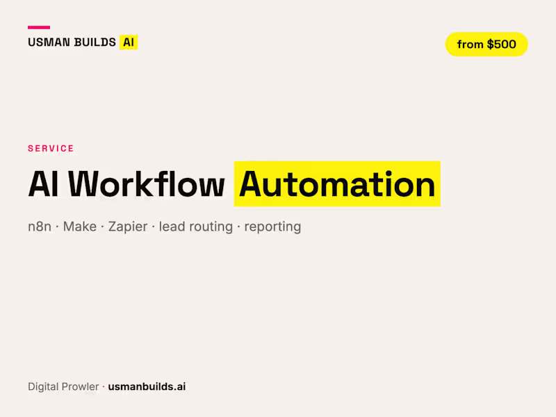 Cover image for AI Workflow Automation