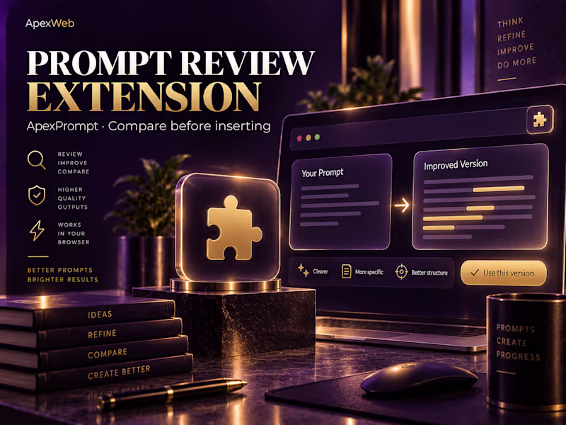 Cover image for ApexPrompt — Chrome Extension Prototype for Better Prompts