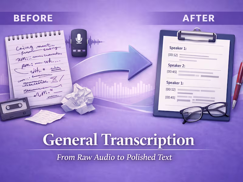 Cover image for Handwritten to Typed Transcription — Before & After Sample