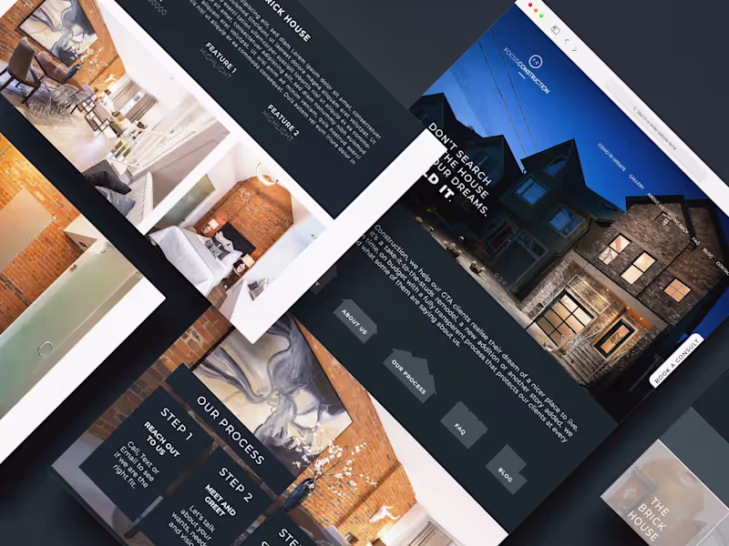Cover image for Focus Construction Website