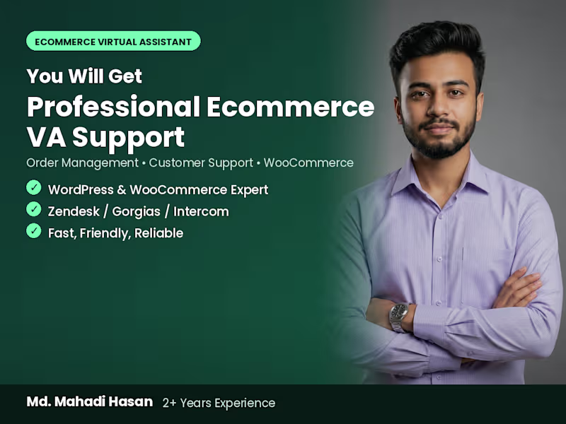 Cover image for E-commerce Customer Support & Live Chat Management