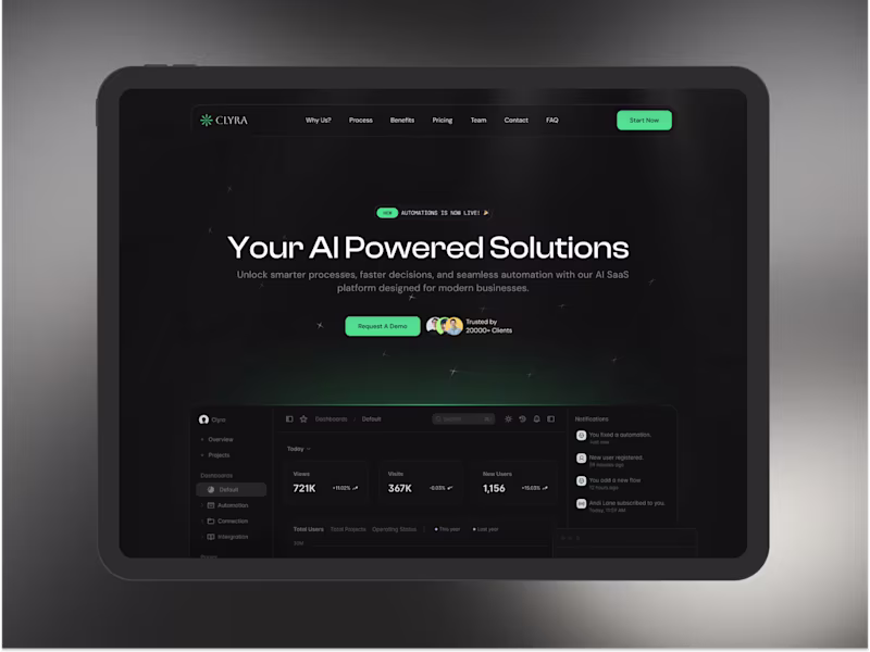 Cover image for Zaply: Landing page for AI agency