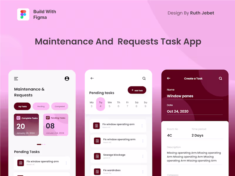 Cover image for Maintenance & Requests Task App