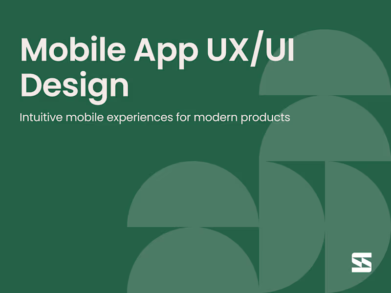 Cover image for Mobile App UX/UI Design