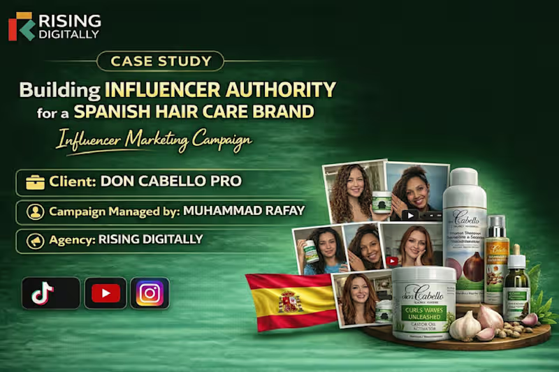 Cover image for DonCabello Pro - Influencer Marketing done for a Hair Care brand