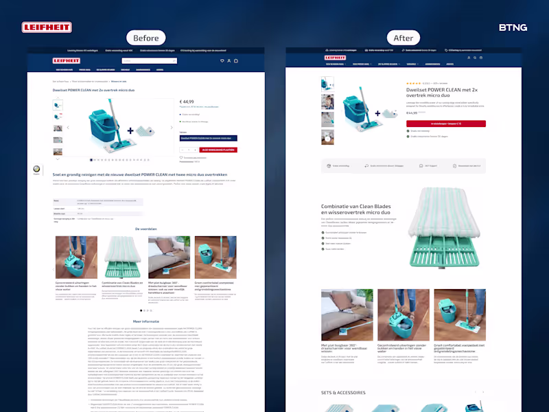 Cover image for Leifheit Product Page Redesign