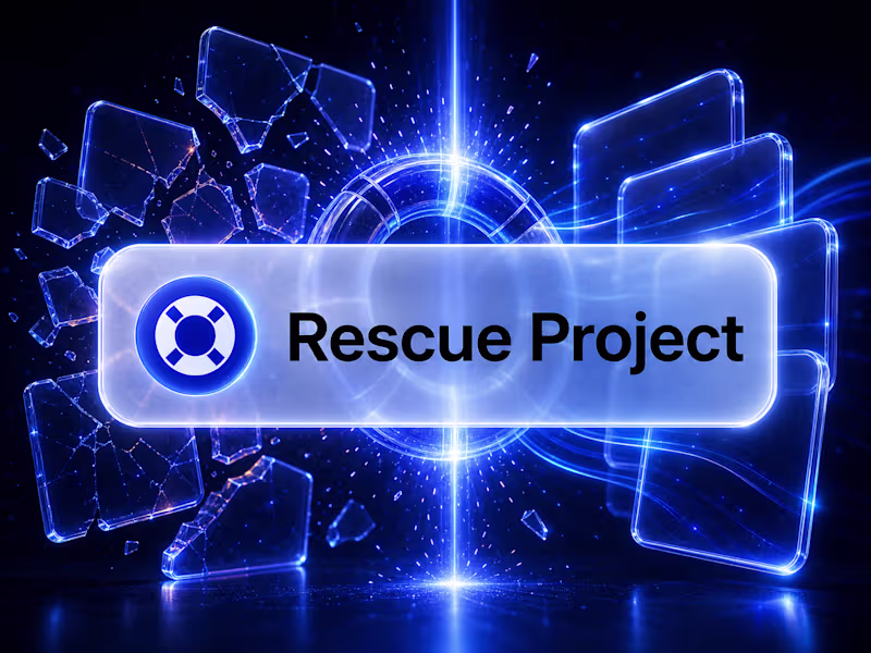 Cover image for Rescue Project — Fix a Broken Design or Build