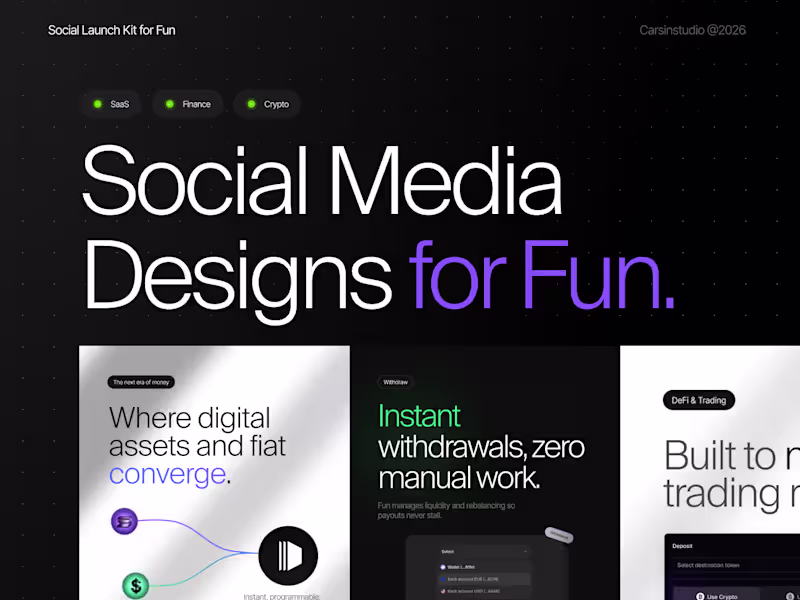 Cover image for Social Media Launch Kit Design for Fun Group Inc
