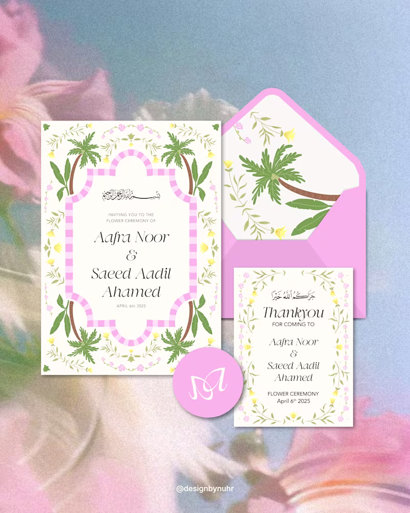 Cover image for Custom wedding stationery designed around