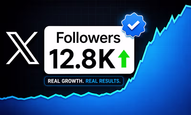 Cover image for manage twitter x account reach  real 50k follower x promotion