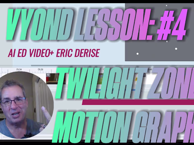 Cover image for Vyond Tutorial: #4 Motion Graphics Vyond the Twilight Zone - Yo…