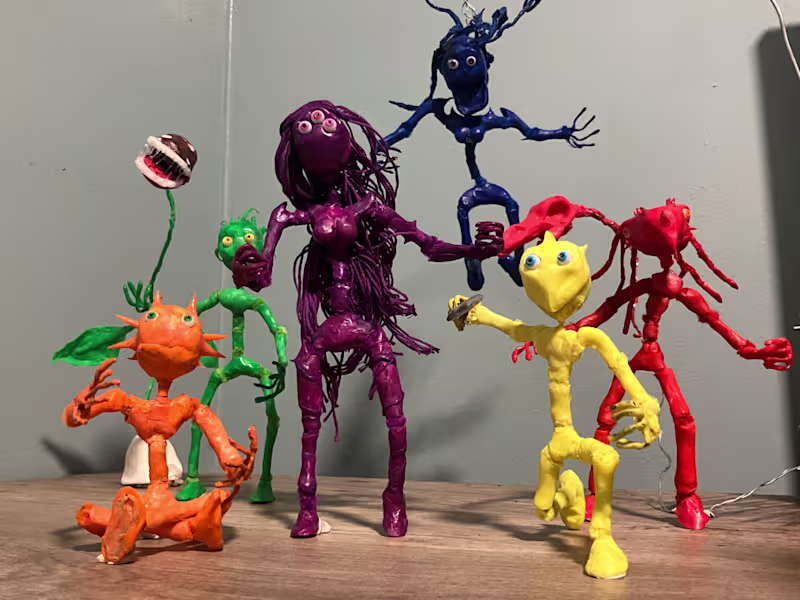 Cover image for Custom Stop Motion Video with Handcrafted Figures